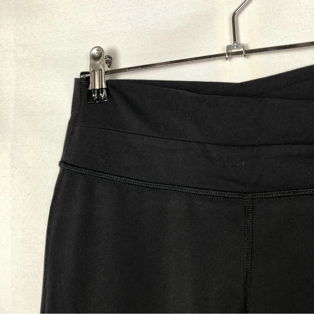 Lululemon‎ Astro Black Criss Cross Waistband Flared Leg Yoga Pant 6